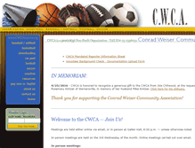 Tablet Screenshot of cwcasports.org